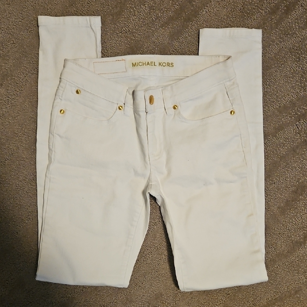 Michael Kors White Skinny Jeans